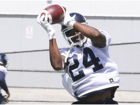 A. J. Jefferson during the Toronto Argonauts practice at Downsview Park  in Toronto, Ont. on Saturday July 23, 2016.