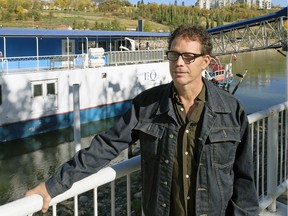 Jay Esterer, owner of the Edmonton Queen riverboat, which is docked at Rafter's Landing on the North Saskatchewan River in downtown Edmonton, on Sept. 28, 2017.