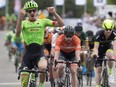Alex Howes wins Stage 3 of the 2017 ATB Tour of Alberta, in Edmonton Sunday Sept. 3, 2017.