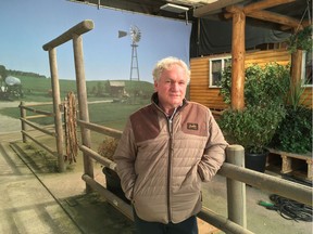 Dean Bennett on the set of Heartland.