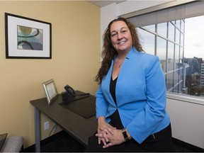 Brigitte Kent, acting executive director of the new Edmonton office of the OmbudService for Life and Health Insurance, which offers Canadians free mediation if they have a complaint about benefits, health, or life insurance claims being denied by their provider, on Thursday, Oct. 12, 2017 in Edmonton.