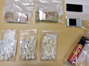 Police seized more than 250 grams of cocaine, $7,500 cash proceeds of crime and various drug trafficking paraphernalia in a Oct. 5, 2017 raid on a Fort McMurray neighbourhood apartment.
