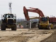 Work continues on the Valley Line LRT near 75 Street and 51 Avenue in August.