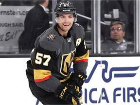 Brand new uniforms invade Edmonton tonight but a couple of them have familiar faces, including David Perron who leads the expansion Vegas Golden Knights in scoring.