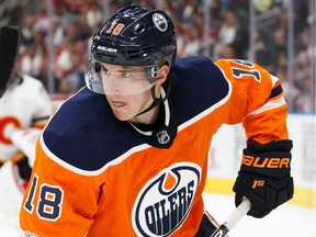 Edmonton Oilers forward Ryan Strome against the Calgary Flames at Rogers Place on Oct. 4, 2017.