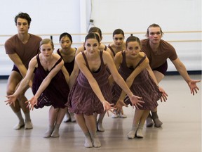 Dancers with Citie Ballet perform during a media event for the launch of the upcoming season, on Saturday, Sept. 9, 2017 in Edmonton.