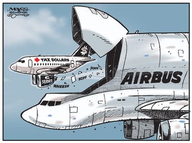 Canadian Tax Dollars and Bombardier C-Series are swallowed up by Airbus.