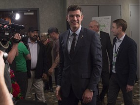 Edmonton Mayor elect Don Iveson speaks to his supporters at the Matrix Hotel after winning the Mayors chair for a second term  on October 16, 2017. . Photo by Shaughn Butts / Postmedia
Shaughn Butts, Postmedia