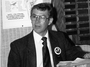 AUPE set a precedent in the Canadian labour movement by hiring a full-time health and safety representative in 1977. Dennis Malayko (pictured) travelled across the province assisting the newly formed workplace OHS committees.