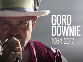 Tragically Hip frontman Gord Downie