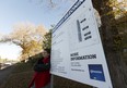 Kim Buehler, the executive director of the South East Edmonton Seniors Association poses for a photo at the site of the future home of Holyrood Gardens at 85 Street and 93 Avenue in Edmonton, Alberta on Thursday, October 5, 2017. Ian Kucerak / Postmedia