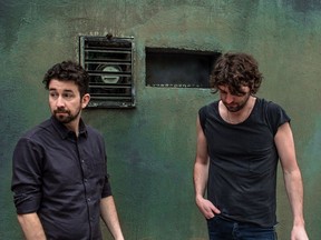 Japandroids play at Union Hall on Saturday.
