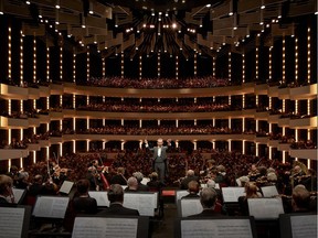 The National Arts Centre Orchestra in their home concert hall, Southam Hall in Ottawa. On Saturday they joined forces with the Edmonton Symphony Orchestra in the Winspear for a performance of Dvorak's New World Symphony.