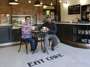 Amy Nachtigall, left, and Jeff Nachtigall are the owners of a new bakery in Old Strathcona named Sugared & Spiced Baked Goods Inc.