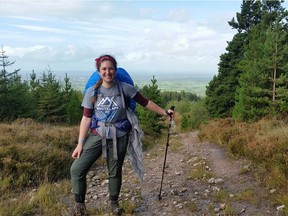 Maysen Forbes, 25, who grew up in Edmonton, is hiking across Ireland to raise money and awareness about mental illness.
