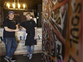 Why Not chefs and co-owners Tyson Wright (left) and Levi Biddlecombe are donating 10 per cent of their sales to the Stollery from Dec. 5 to 9.