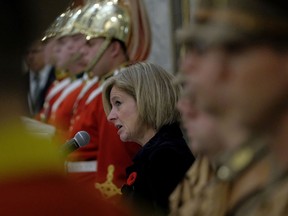 Alberta Premier Rachel Notley attended the Service of Remembrance in the Alberta Legislature Rotunda on Thursday November 9, 2017.