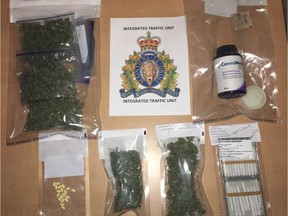 RCMP seized 181 grams of marijuana after a traffic stop.