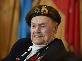 Second World War veteran Jack Owen, age 100, reflects on what Remembrance Day means at the Kipnes Centre for Veterans on Oct. 30, 2017.