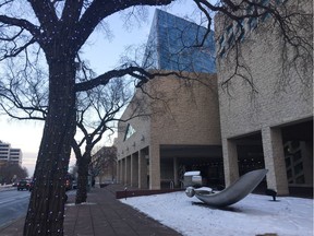 Christmas lights at Edmonton City Hall on Friday, Nov. 10, 2017.