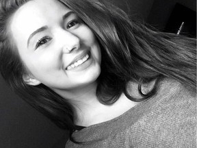 Family are mourning Shaina Ridenour, a 16-year-old girl who was found by Drayton Valley RCMP unconscious in a running vehicle Dec. 21. A 17-year-old boy also in the car was in critical condition.