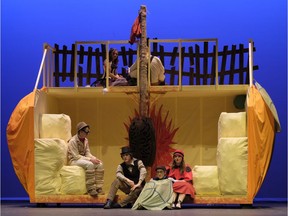 Scene from Morinville Community High School Cappies production of James and the Giant Peach.