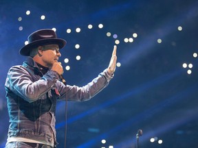 Gord Downie performs at WE Day in Toronto on Wednesday, October 19, 2016.