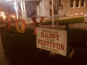 A picture posted to the Facebook page I Celebrate Festivus.