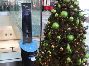 The short story dispenser at the Edmonton International Airport (EIA) prints out free short stories by local and international authors for passengers to read while they wait for their flights. Supplied/EIA