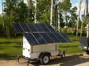 Image of a portable light towers taken from the Silvertip Energy Inc. website. Red Deer RCMP have charged Silvertip Energy Inc. president Joshua James Tenhove, 45, with fraud and laundering money after accusing him of running a Ponzi scheme. A search warrant was executed on his Red Deer home on Tuesday, Dec. 19, 2017. SUPPLIED