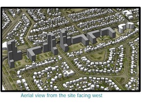 An artist's rendering of proposed Holyrood Gardens development.