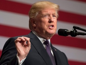 U.S. President Donald Trump speaking about his administration's National Security Strategy at the Ronald Reagan Building and International Trade Center in Washington, DC. File photo.