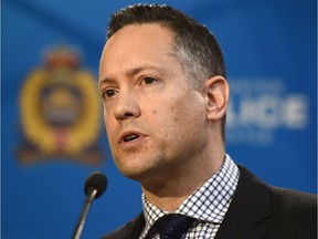 EPS Child Protection Det. Aubrey Zalaski provides an update regarding a child abuse file involving five children as the investigation continues in Edmonton, January 24, 2018.