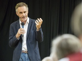 Jordan Peterson, a University of Toronto professor, speaks to a group of people in Carleton Place, Ont., on  June 15, 2017.