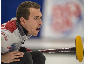 Skip Brendan Bottcher of the Saville Sports Centre in Edmonton.