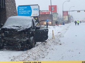 An 18-year-old man was seriously in a crash at the intersection of 97 Street and 132 Avenue at about 1 a.m. Saturday, Jan. 13, 2018.