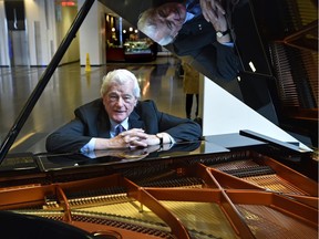 Tommy Banks played this special limited edition, first one of 12 units, Bösendorfer Oscar Peterson Signature Series which commemorated his 90th birthday, at a fundraiser in Edmonton, March 30, 2016.