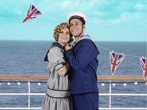 Vanessa Oude-Reimerink (Josephine) and Adrian Kramer (Ralph Rackstraw) star in the Edmonton Opera produciton of HMS Pinafore.