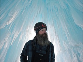 Christian Denis, lead artist and site manager of the Ice Castle in Hawrelak Park in Edmonton on Jan. 4, 2018.