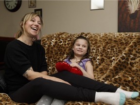 Amanda Drier and her daughter Shyann at home in Edmonton, Alberta on Wednesday, Jan. 17, 2018. Shyann, an active and happy seven-year-old, was diagnosed with autism as a toddler.