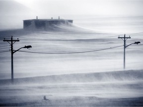 A shot of the abandoned Isachsen research base Ellef Ringnes Island, Nunavut.