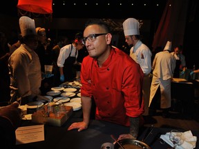 Edmonton's Shane Chartrand competes at the Canadian Culinary Championships in Kelowna in February.