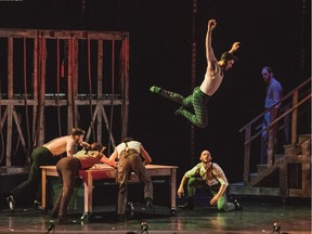 Travis Wall and his dance company, Shaping Sound in his show After the Curtain.