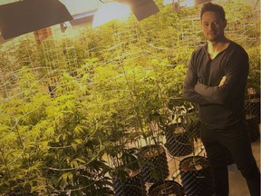 Aaron Barr, chief executive of Canadian Rockies Agricultural Ltd., at his personal production facility. He's a licensed grower for several Health Canada patients.