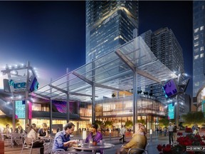 Artist's rendering of the Ice District, where the Katz Group proposes to add a liquor store.