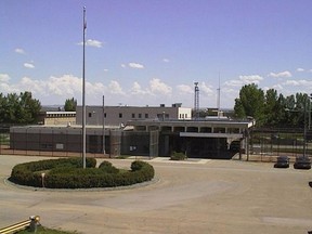 The Front Gates of Drumheller Institution.