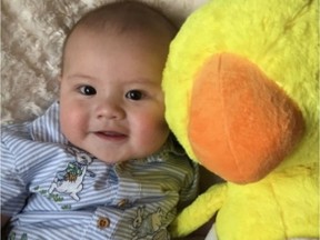 Five-month-old, Hunter Brown, who died in a house fire in Edmonton.