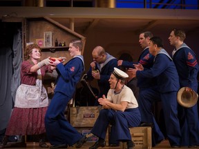 Bridget Ryan, left, and Ryan Parker were among the cast members in Edmonton Opera's HMS Pinafore at the Jubilee Auditorium in Edmonton. The show opened Saturday. Feb. 3, 2018.