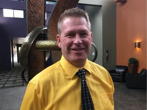 Gord Atkinson, superintendent of Northland School Division, stands in an Edmonton hotel on Friday, Feb. 23, 2018.