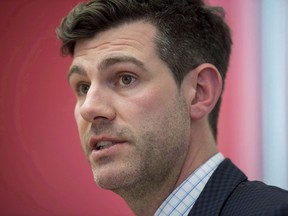 Edmonton Mayor Don Iveson participates in an interview with